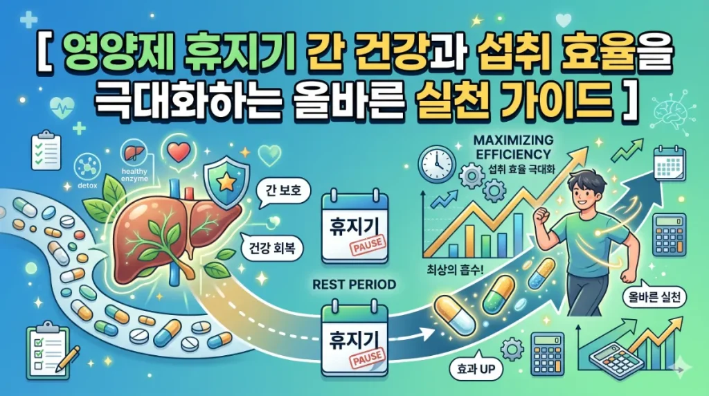 영양제 휴지기 간 건강과 섭취 효율을 극대화하는 올바른 실천 가이드
