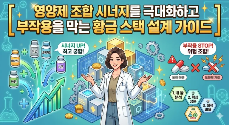 영양제 조합 시너지를 극대화하고 부작용을 막는 황금 스택 설계 가이드