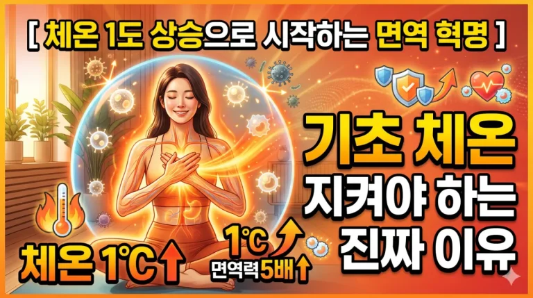체온 1도 상승으로 시작하는 면역 혁명 기초 체온을 지켜야 하는 진짜 이유