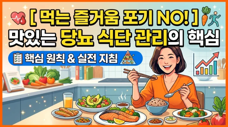 먹는 즐거움 포기하지 않는 당뇨 식단 관리의 핵심 원칙과 실전 지침 3가지