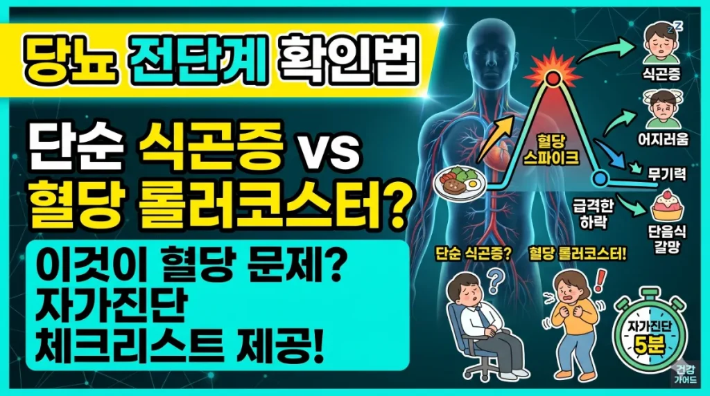 당뇨 전단계 확인법 밥만 먹으면 눈이 감기는 이유, 피로와 식곤증 증상 구별