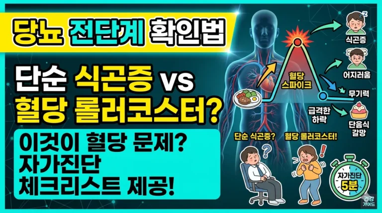당뇨 전단계 확인법 밥만 먹으면 눈이 감기는 이유, 피로와 식곤증 증상 구별
