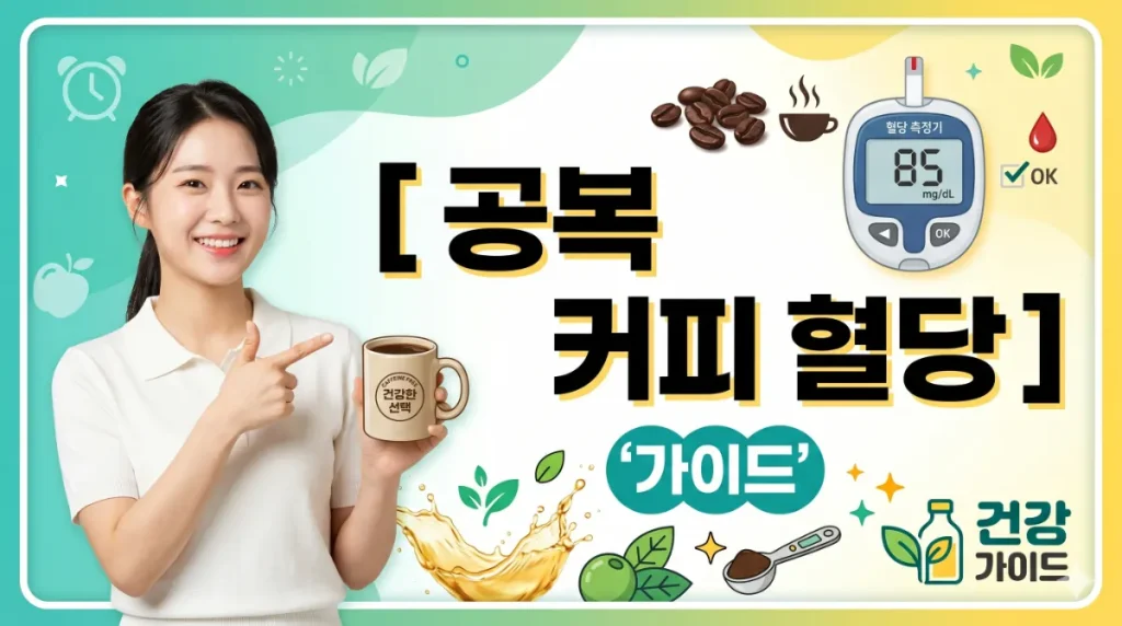 공복 커피 혈당 스파이크 아침 잠 깨려고 마신 아메리카노가 당을 올리는 숨은 원인