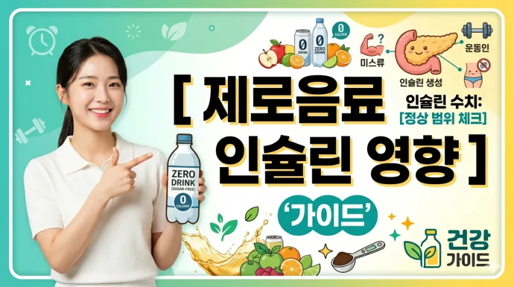 지방간 걱정 없는 제로음료 인슐린 영향 액상과당과 비교해 보면 정말 안전할까