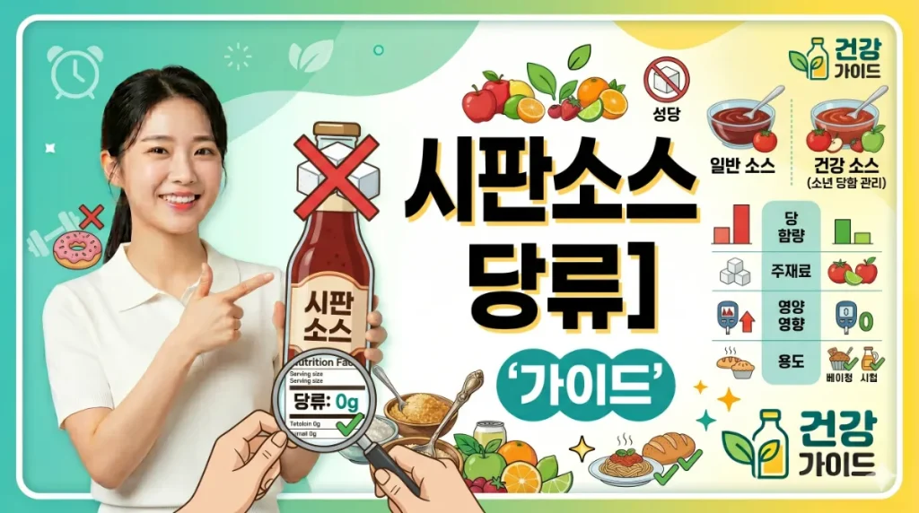 시판 소스 당류 확인하는 법 케첩 스리라차 성분표의 비밀과 무가당 제품 구별법