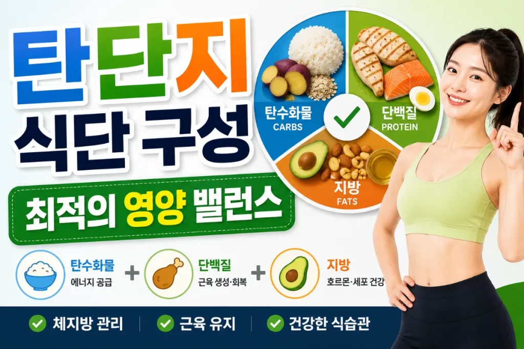 탄단지 식단 구성 비율 계산 나에게 맞는 최적의 영양 밸런스 찾기 1 탄단지 식단 구성 비율 계산 나에게 맞는 최적의 영양 밸런스 찾기